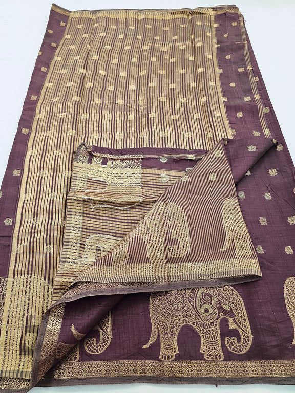 Kanchi Blended Trendy Tussar Silk Saree 859