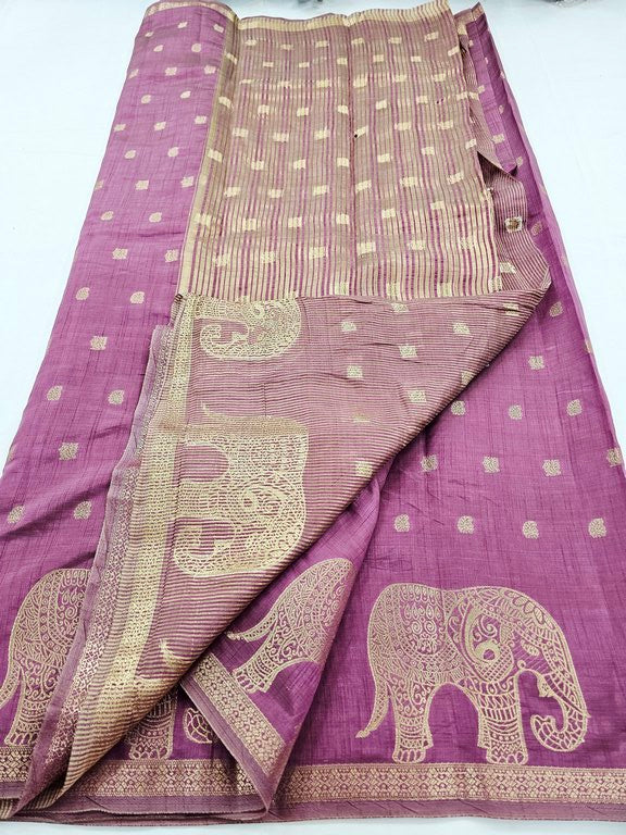 Kanchi Blended Trendy Tussar Silk Saree 865