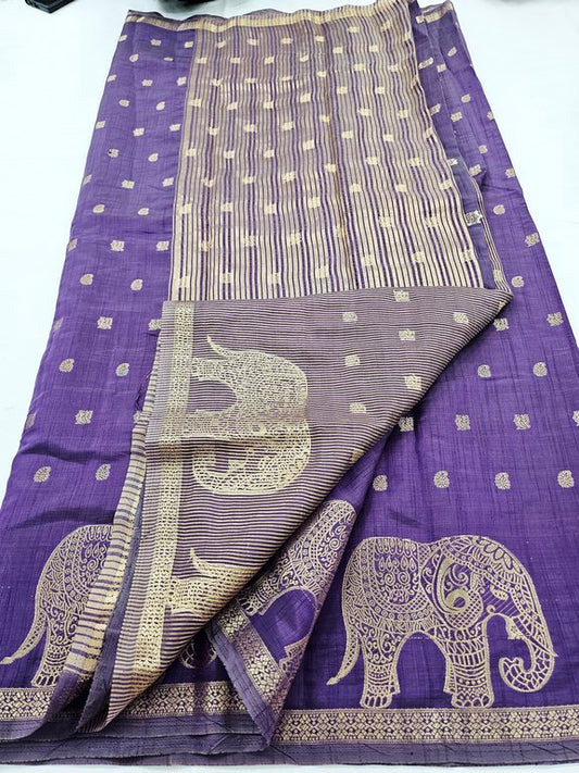 Kanchi Blended Trendy Tussar Silk Saree 867