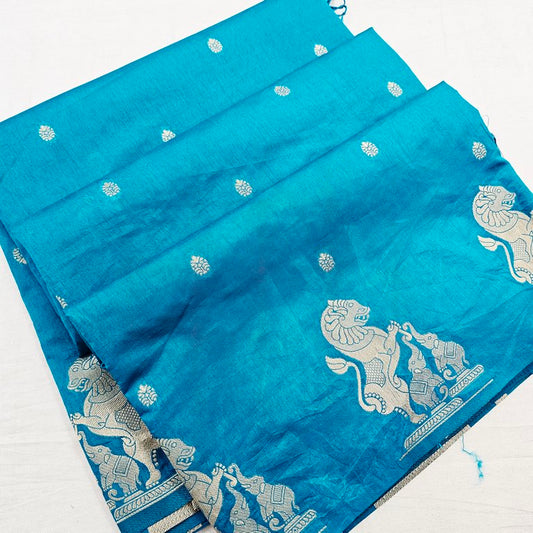 Kanchipuram Blended Tussar Silk Saree 476