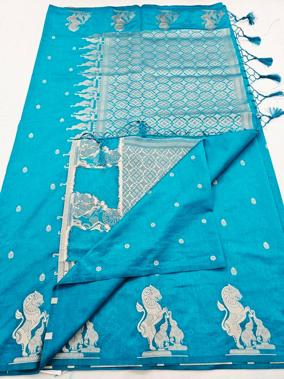 Kanchipuram Blended Tussar Silk Saree 476