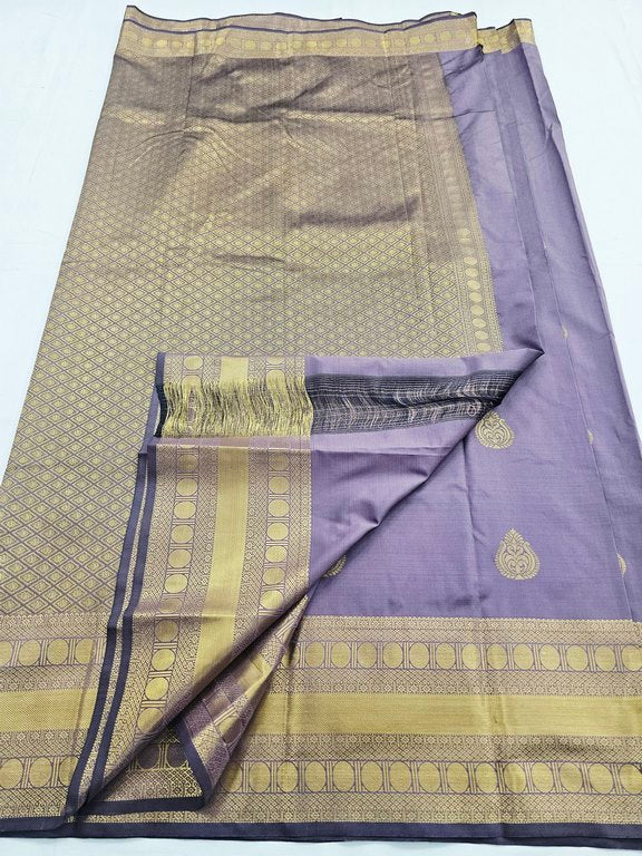 Kanchipuram Blended Fancy Self Butta Silk Sarees 1254