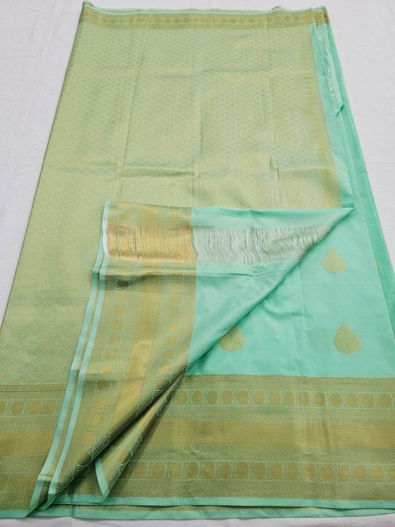 Kanchipuram Blended Fancy Self Butta Silk Sarees 1258