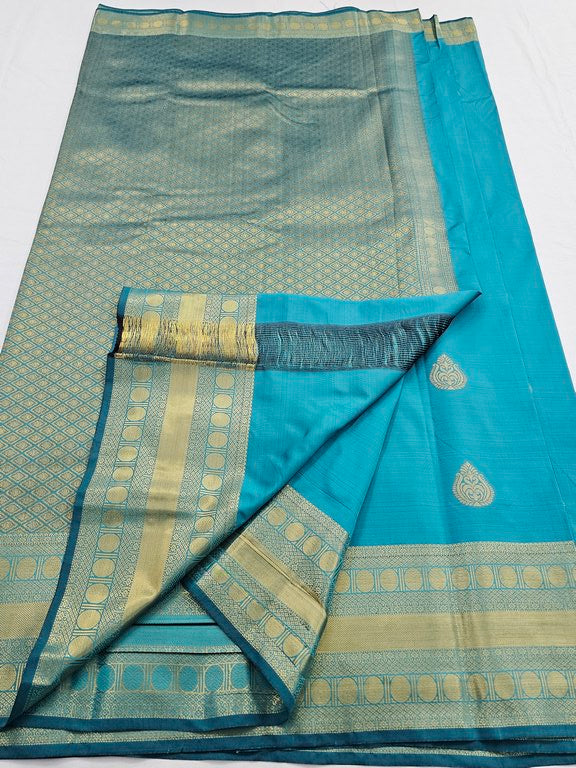 Kanchipuram Blended Fancy Self Butta Silk Sarees 1248