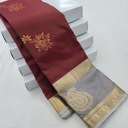 Kanchi Blended Vintage Vaira Oosi Silk Sarees 254