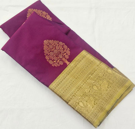 Kanchi Blended trendy Gape Border Silk Sarees 188