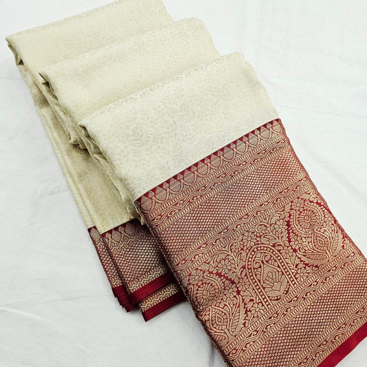 Kanchipuram Blended Korvai Bridal Silk Sarees 256