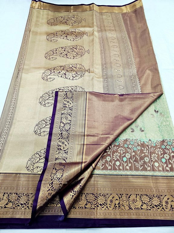Kanchipuram Blended Tissue Silk Sarees 259