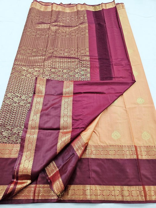 Kanchipuram Blended Gape Border Silk Sarees 258