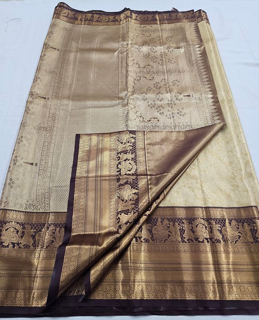 Kanchipuram Blended Tissue Bridal Silk Sarees 279