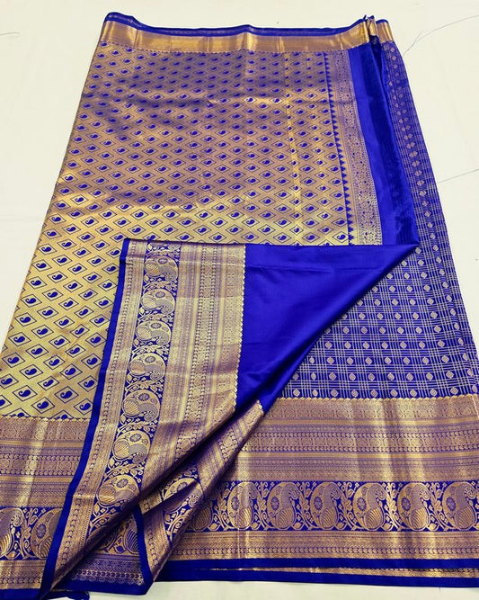 Kanchipuram Blended Vintage Bridal Silk Sarees 281