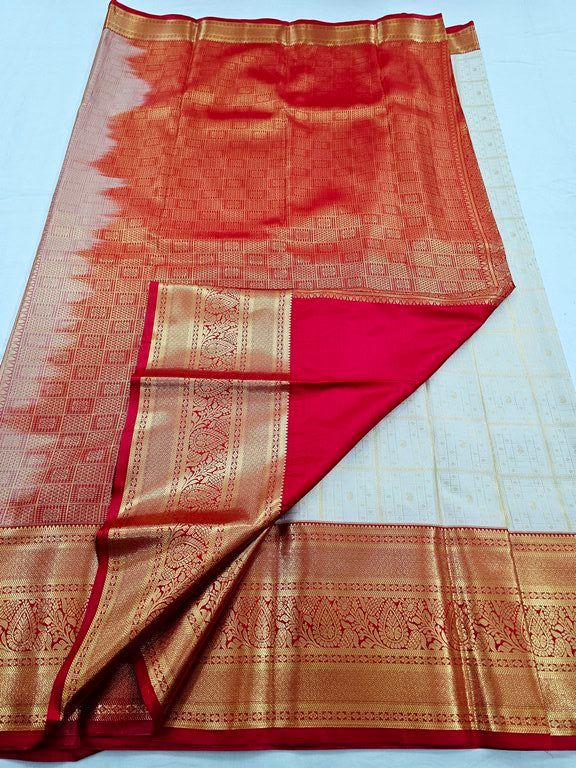 Kanchipuram Blended Korvai Bridal Silk Sarees 018