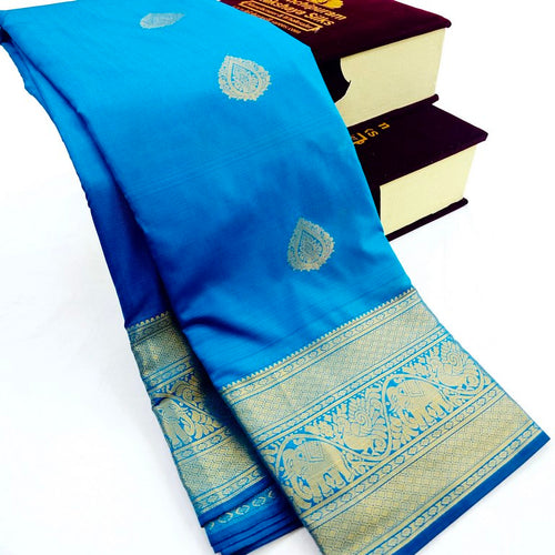 Kanchipuram Blended Self Butta Silk Sarees 1287 – Kanchipuram Lakshaya Silks