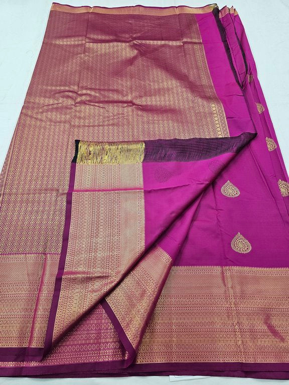 Kanchipuram Blended Self Butta Silk Sarees 1282