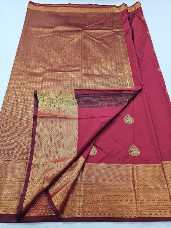 Kanchipuram Blended Self Butta Silk Sarees 1286