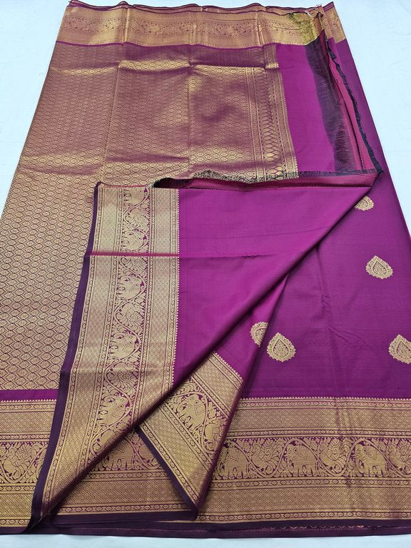 Kanchipuram Blended Self Butta Silk Sarees 1288
