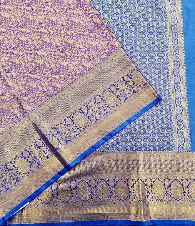 Trendy Kanchipuram Blended Vintage Bridal Silk Sarees 012