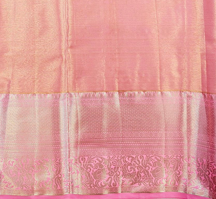 Trendy Kanchipuram Blended Vintage Tissue Bridal Silk Sarees 058