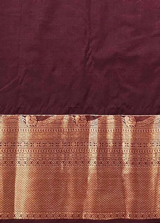Kanchipuram Trendy Vintage Rusted Orange Silksarees 023