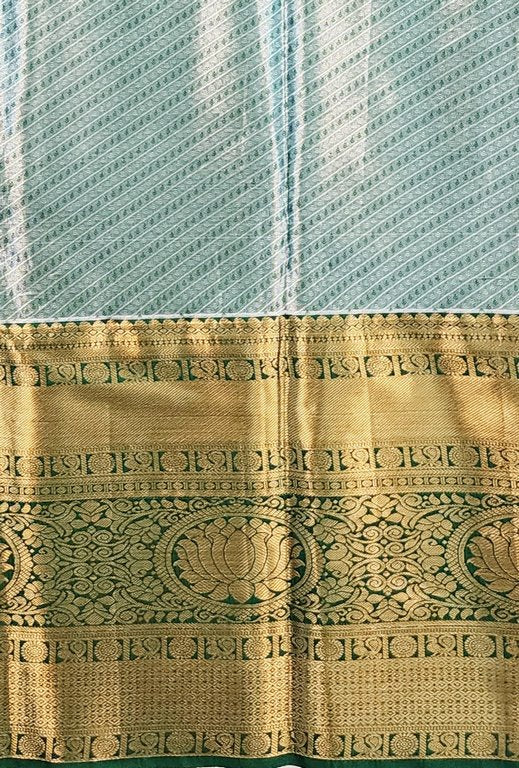Luxury Kanchipuram Blended Tissue Bridal Silk Sarees 004