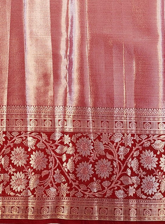 Luxury Kanchipuram Blended Tissue Bridal Silk Sarees 011
