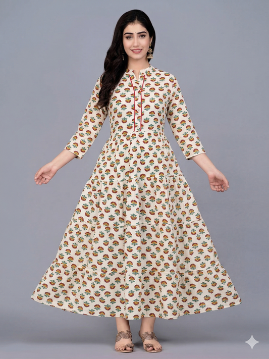 LONG ANARKALI KURTIS – GRACEFUL & FLOWING STYLE 011