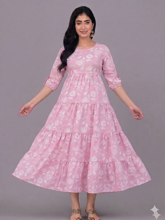 LONG ANARKALI KURTIS – GRACEFUL & FLOWING STYLE 001