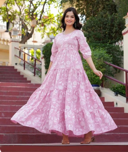 LONG ANARKALI KURTIS – GRACEFUL & FLOWING STYLE 001