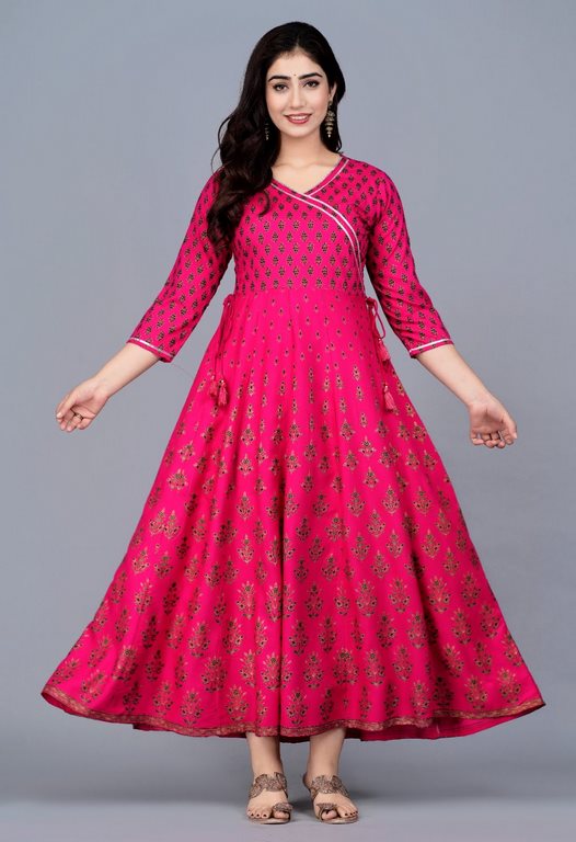 LONG ANARKALI KURTIS – GRACEFUL & FLOWING STYLE 003
