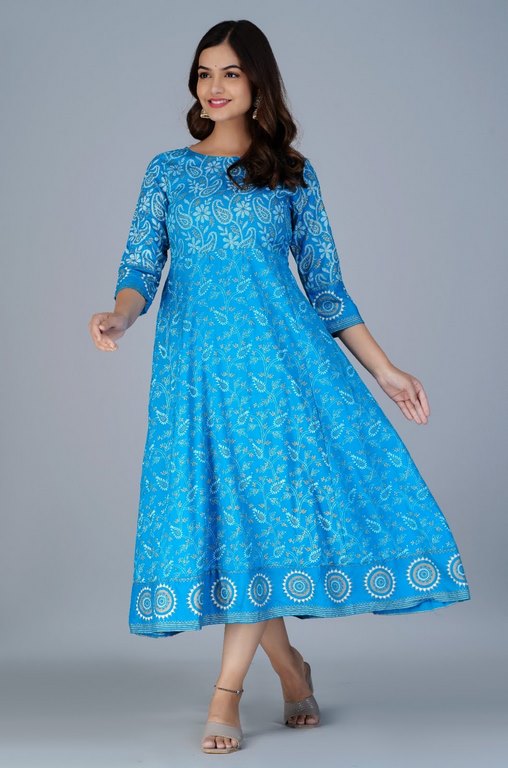 LONG ANARKALI KURTIS – GRACEFUL & FLOWING STYLE 002