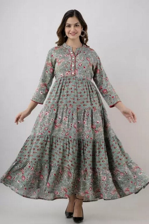 LONG ANARKALI KURTIS – GRACEFUL & FLOWING STYLE 004