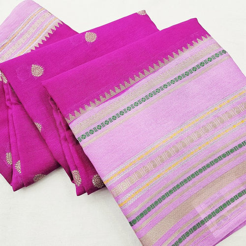 Kanchi Blended Fancy Soft Silk Saree 714 – Kanchipuram Lakshaya Silks