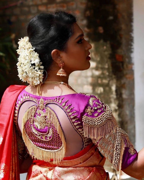 New Blouse Designs For Kanchipuram Silk Sarees