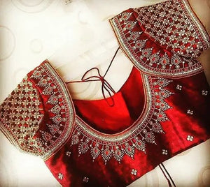 Fabulous Blouse Designs for Kanchipuram Silk Sarees