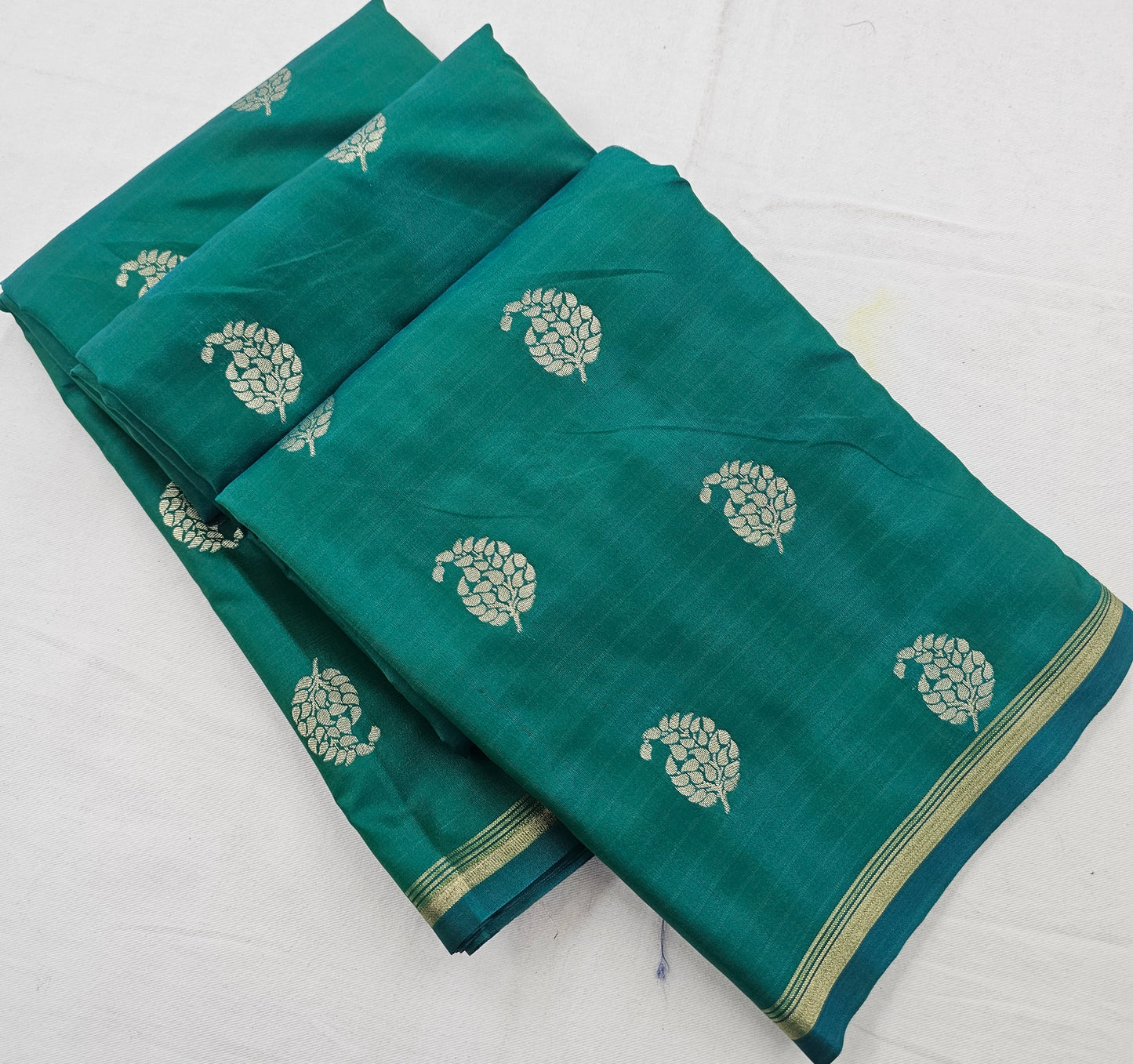 Kanchipuram Blended Fancy SoftSilkSarees 005