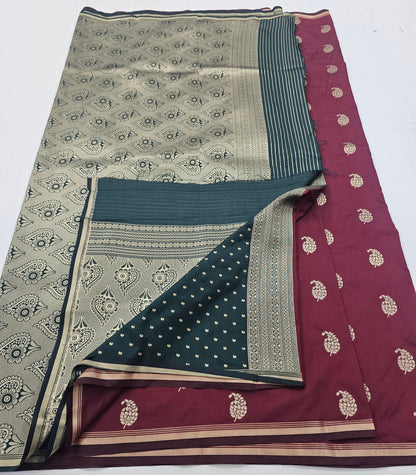 Kanchipuram Blended Fancy SoftSilkSarees 006