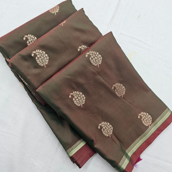 Kanchipuram Blended Fancy SoftSilkSarees 010