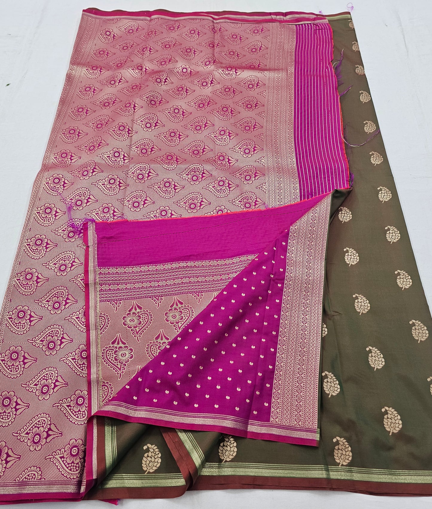 Kanchipuram Blended Fancy SoftSilkSarees 010