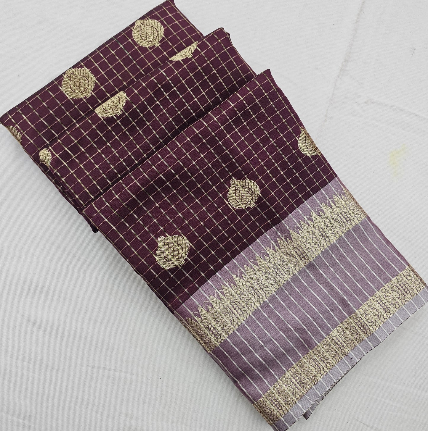 Kanchipuram Blended Fancy Soft Silk Sarees 1289