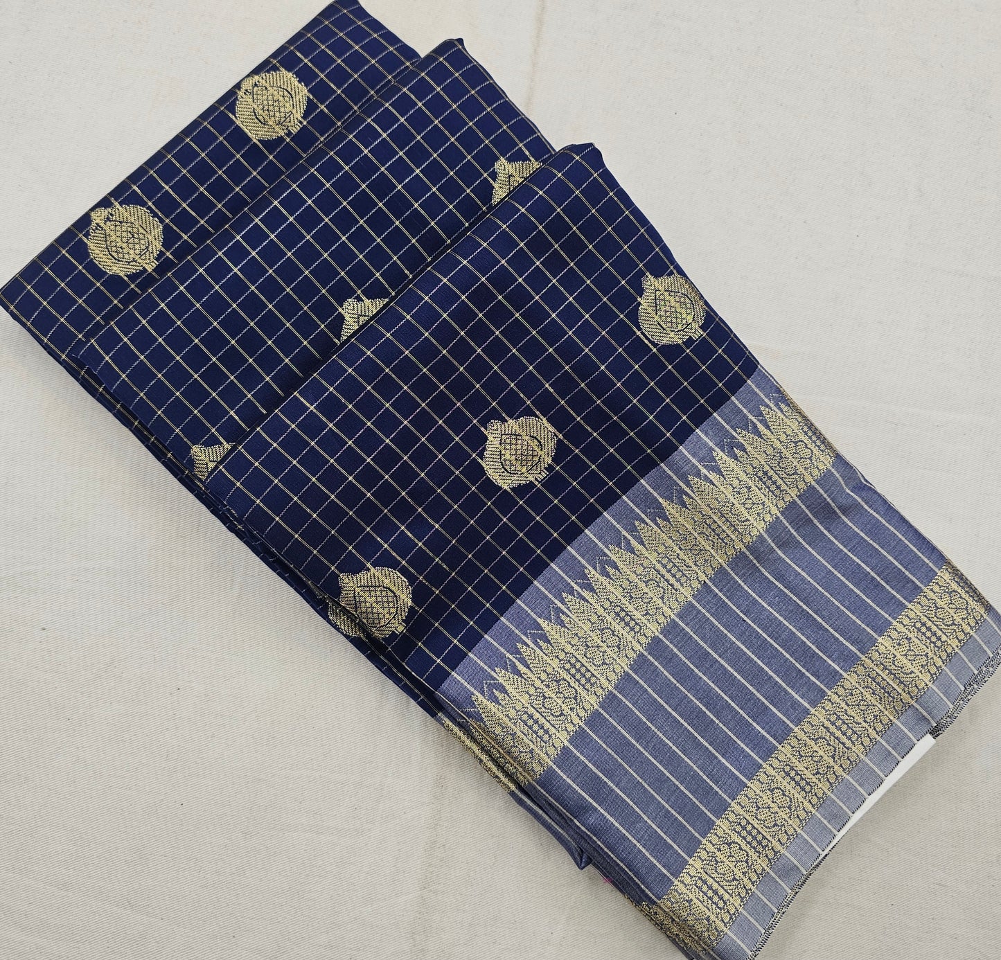 Kanchipuram Blended Fancy Soft Silk Sarees 1290
