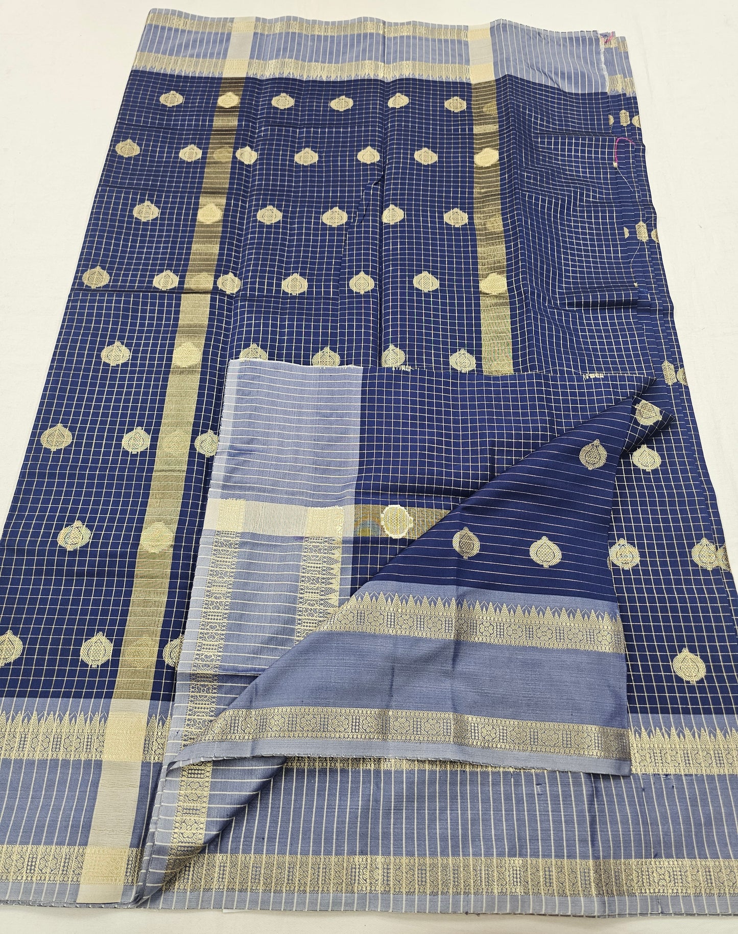 Kanchipuram Blended Fancy Soft Silk Sarees 1290