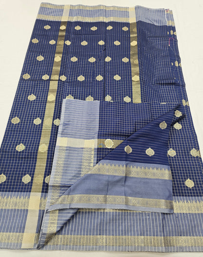 Kanchipuram Blended Fancy Soft Silk Sarees 1290