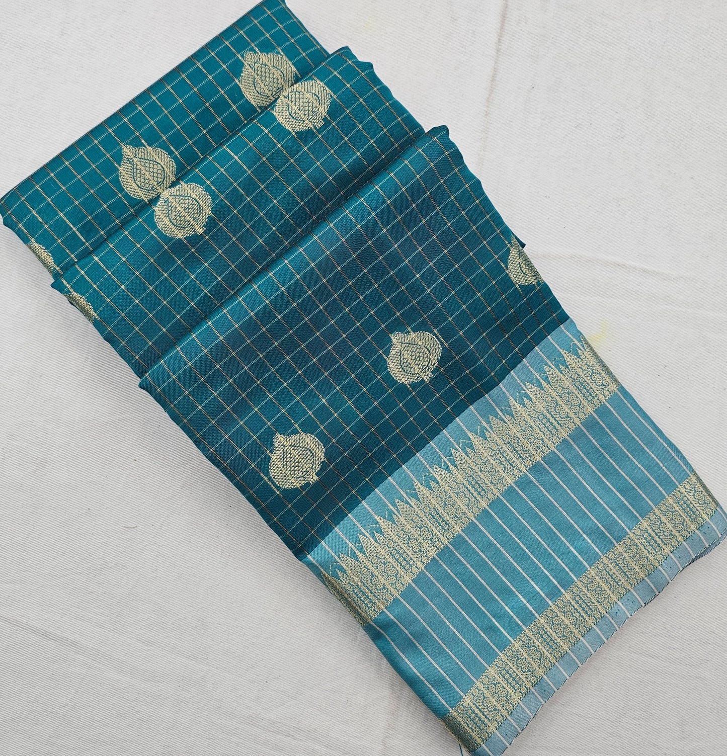Kanchipuram Blended Fancy Soft Silk Sarees 1293