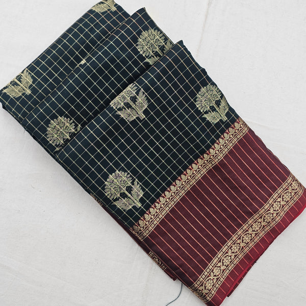 Kanchipuram Blended Fancy Soft Silk Sarees 1295