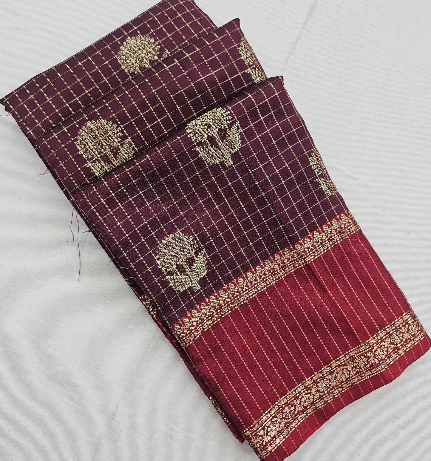 Kanchipuram Blended Fancy Soft Silk Sarees 1296