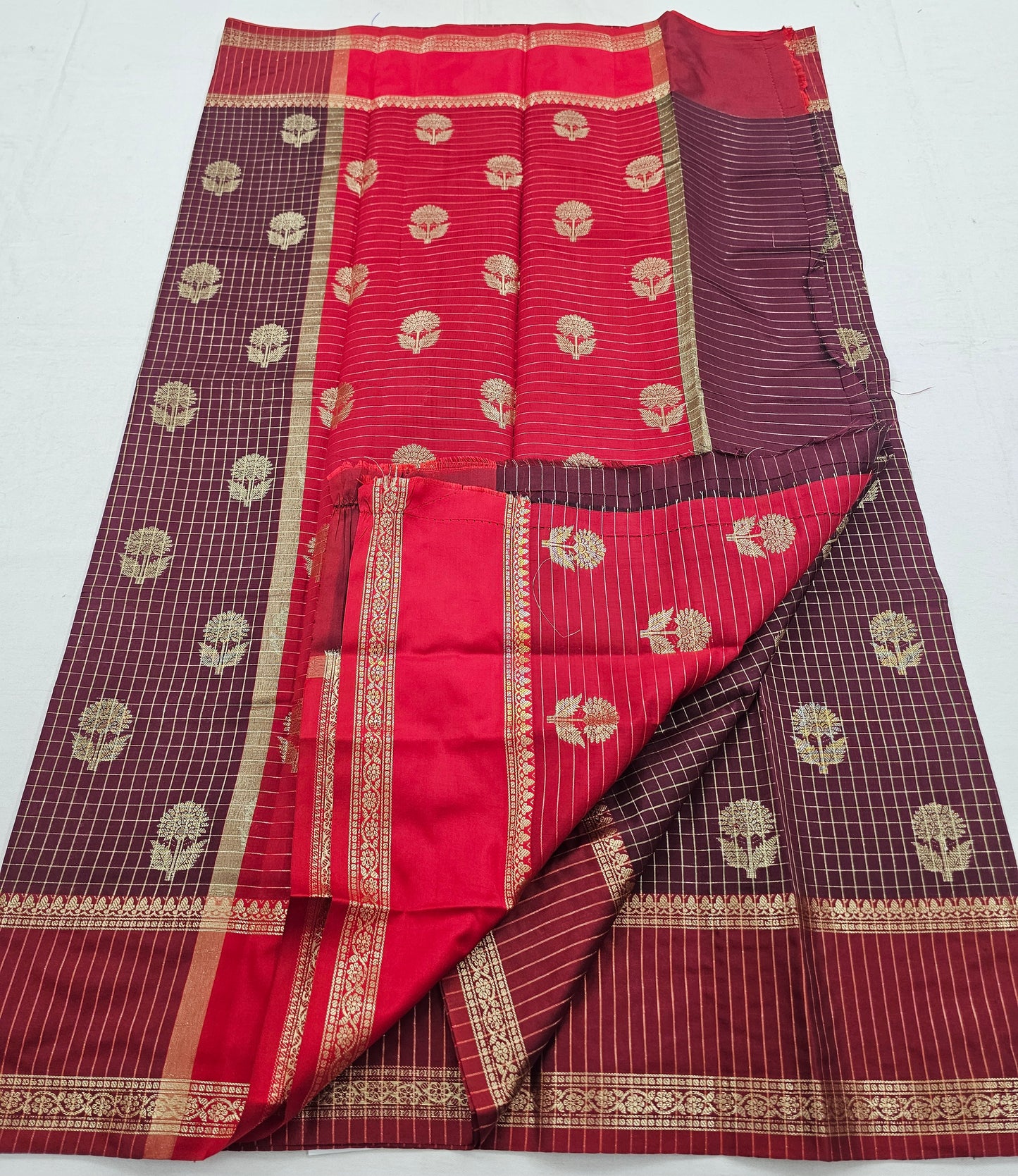 Kanchipuram Blended Fancy Soft Silk Sarees 1296