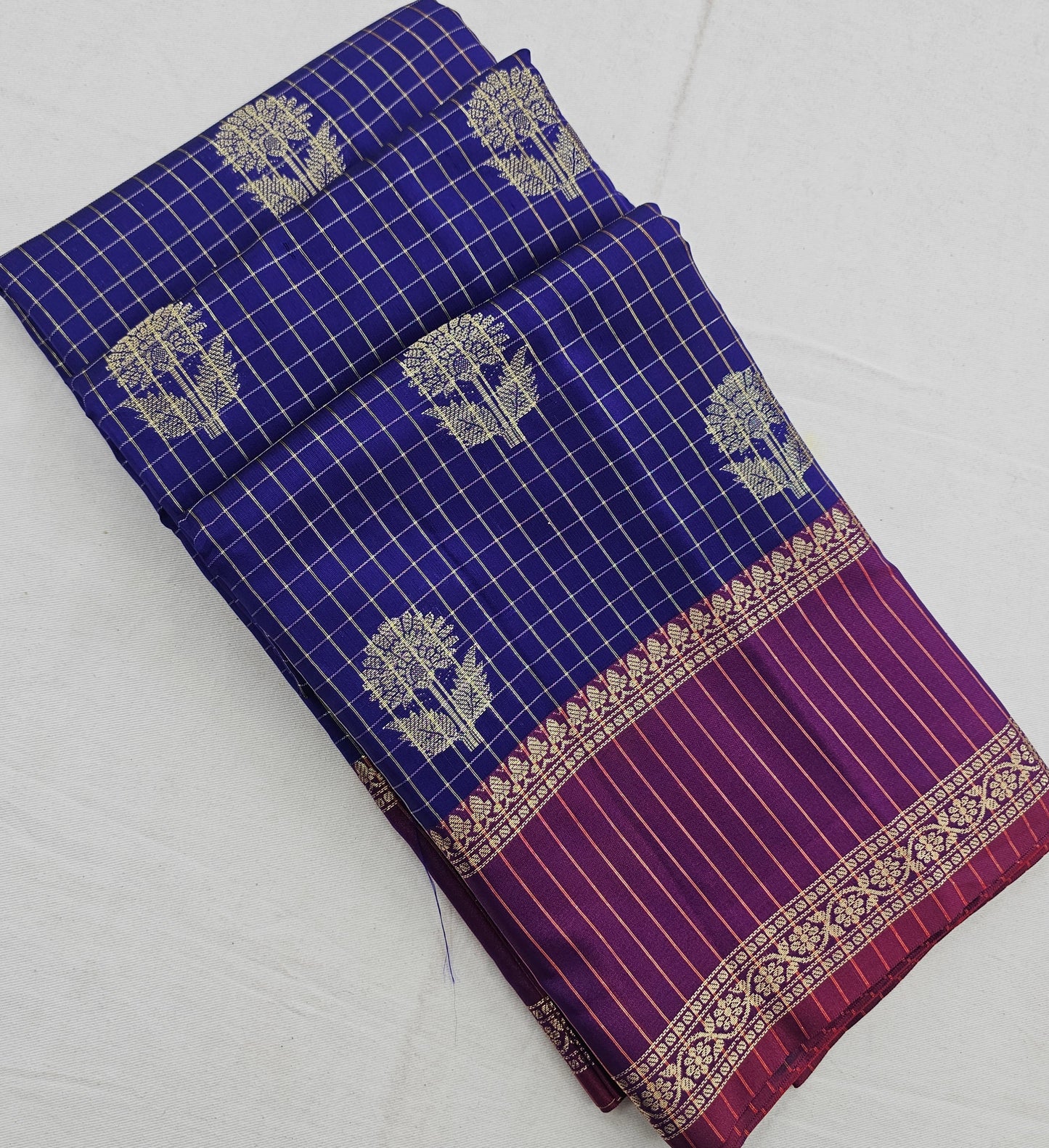 Kanchipuram Blended Fancy Soft Silk Sarees 1299