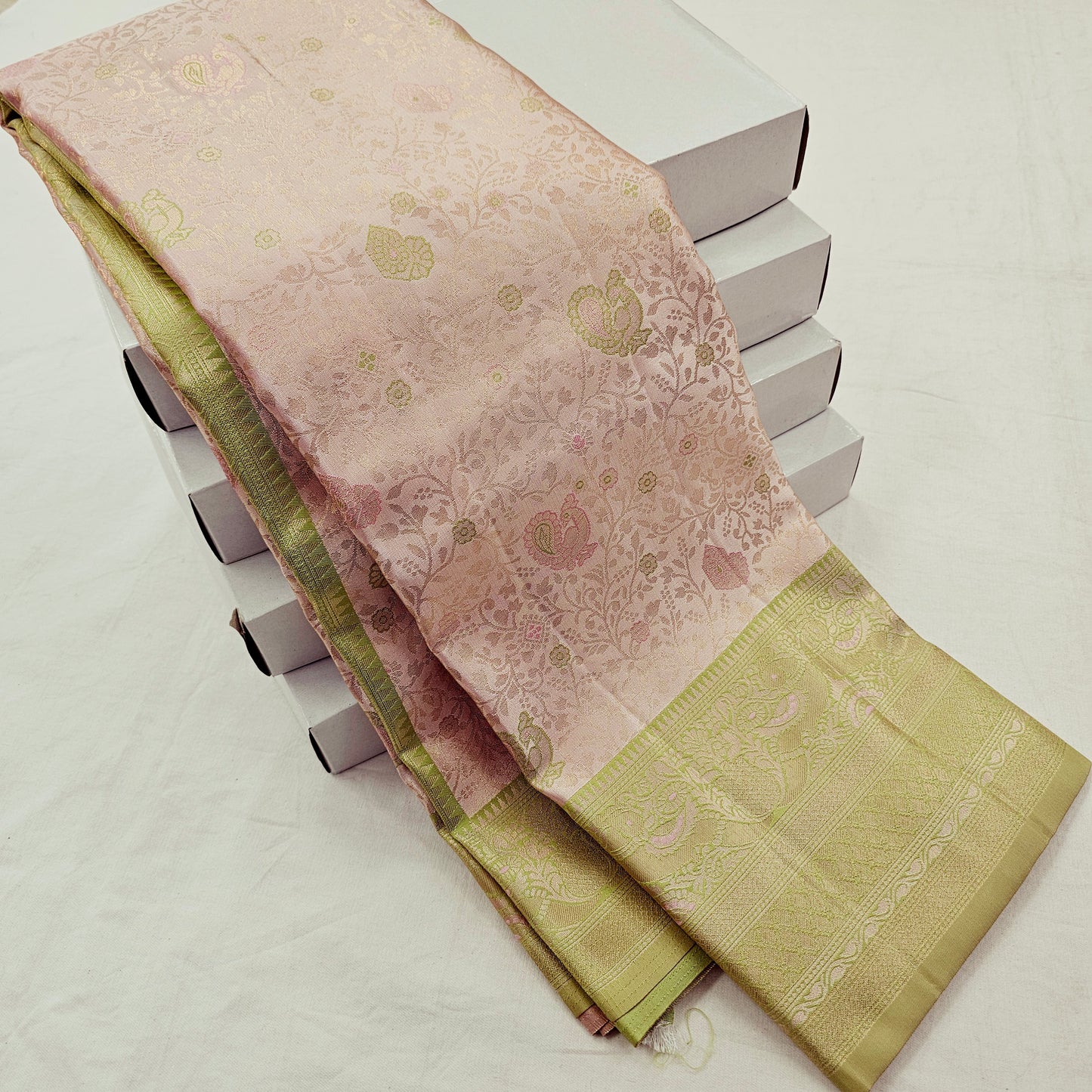 Kanchipuram Blended Trendy Tissue Silk Saree 572