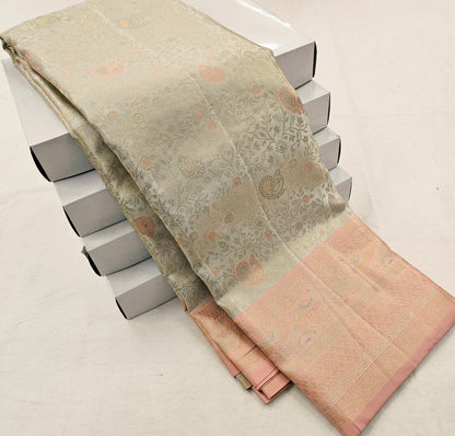 Kanchipuram Blended Trendy Tissue Silk Saree 573 – Kanchipuram Lakshaya Silks