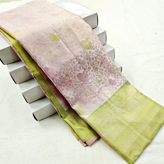 Kanchipuram Blended Trendy Tissue Silk Saree 576 – Kanchipuram Lakshaya Silks